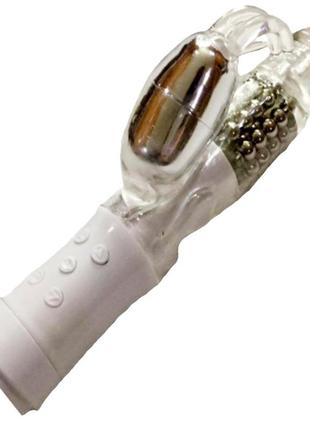 Вібратор кролик - white pal китти