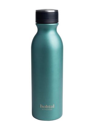 Бутылка для воды для спорта bohtal insulated flask midnight green (600 ml), smartshake китти