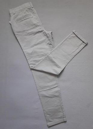 Круті стрейчеві світло-сірі штани чінос висока посадка bluezoo6 фото