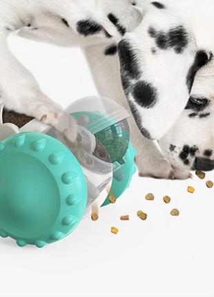 Кормушка интерактивная игрушка для собак котов робот2 фото