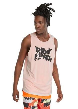 Чоловіча спортивна майка, баскетбольна футболка puma give and go tank top - neon citrus1 фото