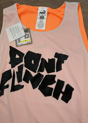 Чоловіча спортивна майка, баскетбольна футболка puma give and go tank top - neon citrus5 фото