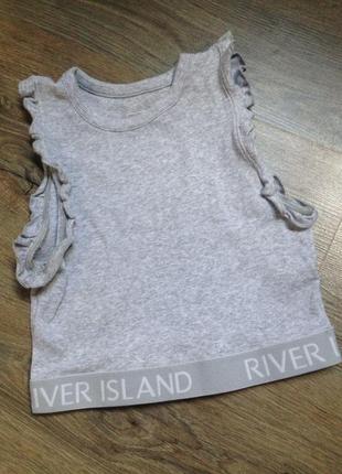 Крутий сірий топ для тренувань від river island