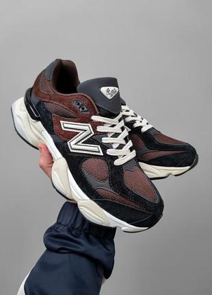 Кроссовки new balance 9060 black/brown2 фото