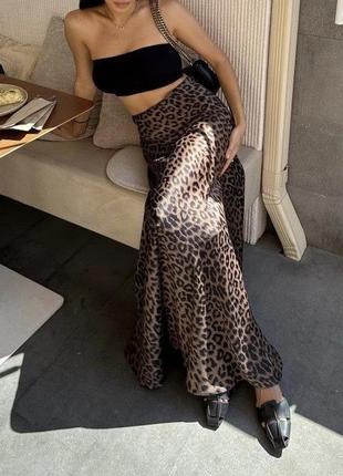 Леопардовая юбка4 фото
