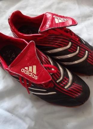 Футзалки (футбольні кросівки) adidas predator absolute 42 27 см шкіра ретро, вінтаж2 фото