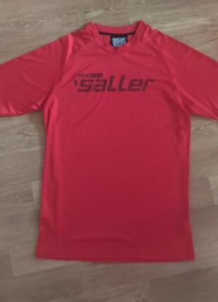 Классная спортивная футболка saller p. m, замеры на фото