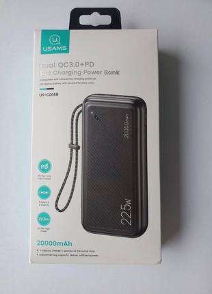 Павербанк usams 22.5w 20000mah3 фото