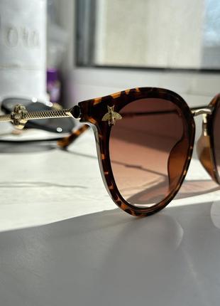 Женские очки солнцезащитные очки черные леопард в стиле диор очки6 фото