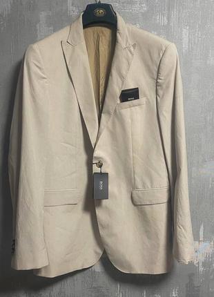 Новий піджак чоловічий кремовий колір hugo boss оригінал2 фото