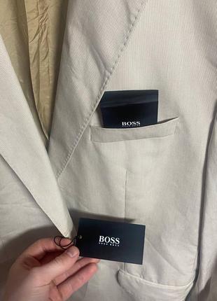 Новий піджак чоловічий кремовий колір hugo boss оригінал3 фото