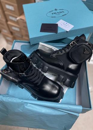 Ботинки boots zip pocket black черевики6 фото