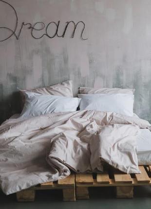Комплект постельного белья семейный dream с натурального хлопка ранфорс 150х210 см 2 шт1 фото