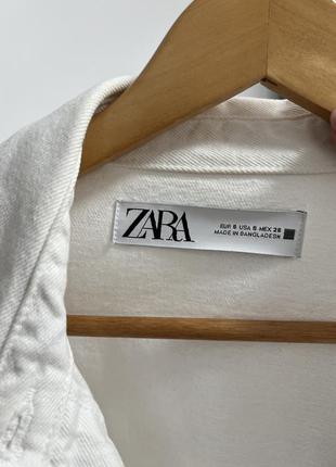 Куртка джинсовая белая zara3 фото