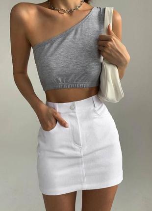 Спідниця джинс бенгалін💞 чорна та біла