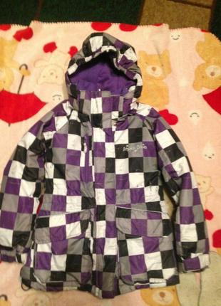 Оригинальная новая фирменная курточка термо лыжная okay 116 на девочку 4-6 лет