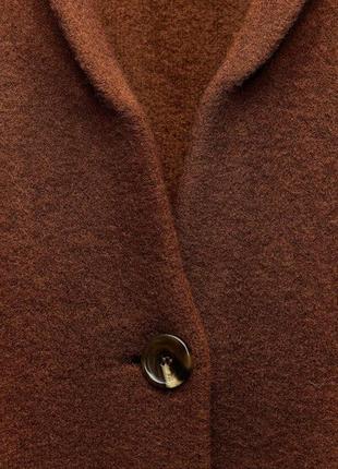 Трикотажне пальто zara, розмір с7 фото