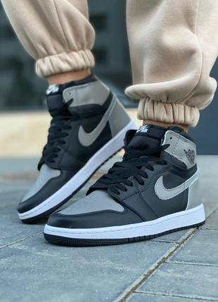 Женские кроссовки nike air jordan 1 retro high shadow скидка sale &lt;unk&gt; smb3 фото