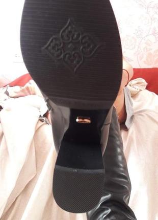 Сапоги женские демисезонные на каблуке новые, размер от 35 до 40, эко кожа3 фото