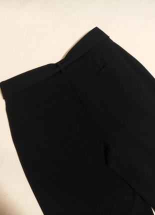 Роскошные черные брюки кюлота брюки свободного кроя9 фото