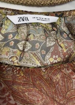 Шикарная полупрозрачная блузка ( туника) от испанского бренда zara2 фото