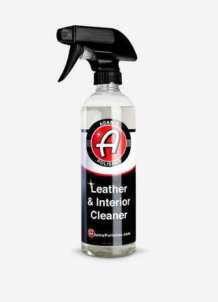 Мощный очиститель кожи и салона авто adam's polishes leather & interior cleaner 473 мл