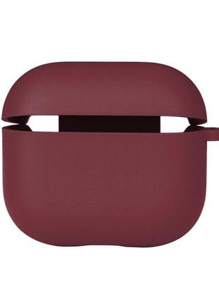 Чехол с микрофиброю silicone case airpods 3 rose red