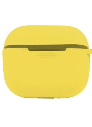 Чехол с карабином silicone case airpods 3 canary yellow