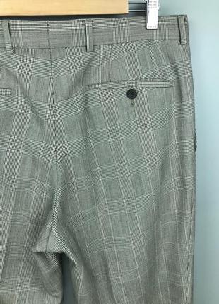 Windsor mens wool houndstooth check pattern pants чоловічі вовняні штани7 фото