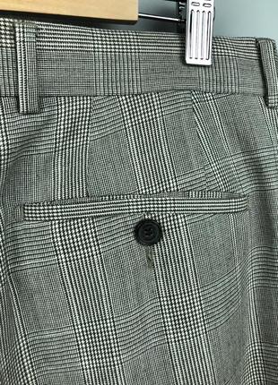 Windsor mens wool houndstooth check pattern pants чоловічі вовняні штани8 фото