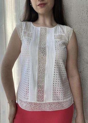 Кружевной топ блуза laura ashley