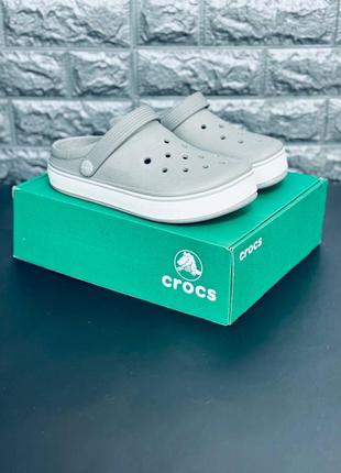 Crocs чоловічі сабо шльопанці сірі розміри 36-465 фото