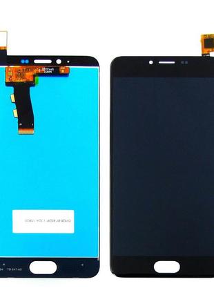 Дисплей для meizu m5 m611 с сенсором черный (dh0729)