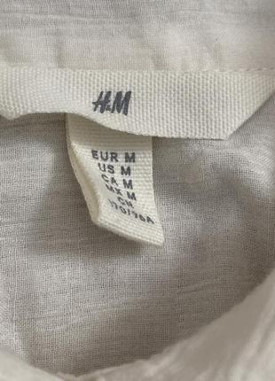 Нова базова бавовняна сорочка h&m  m швеція 🇸🇪2 фото