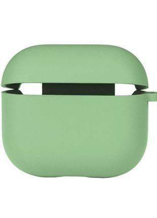 Чехол с микрофиброю silicone case airpods 3 spearmint