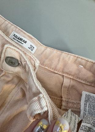 Шорты джинсовые в персик цвета, pull &amp; bear, размер m9 фото