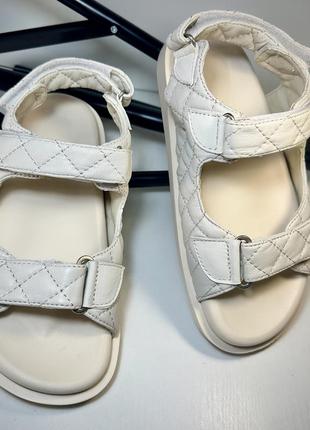 Натуральные кожаные сандалии босоножки шанеклыки3 фото