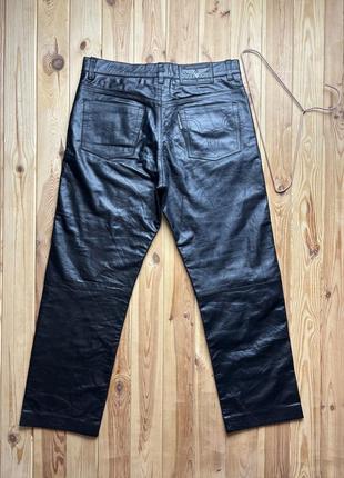 Кожаные брюки sticks stones biker leather pants