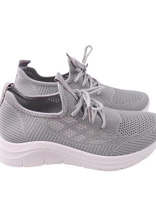 Кросівки жіночі fashion сірі текстиль, 40