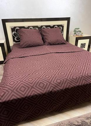 Постільна білизна «карат коричневий»