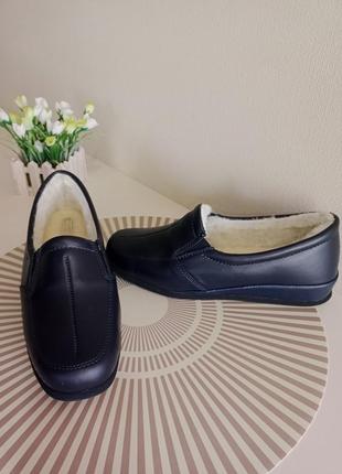 Туфли макасины женские ортопедические кожаные утепленные мехом.украинно-италийский бур-во. rohde