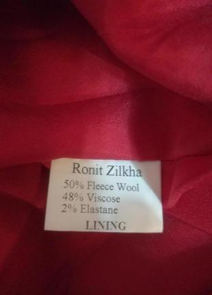 Довга вовняна стрейчева дизайнерська спідниця в підлогу ronit zilkha, р. 12 (10)5 фото