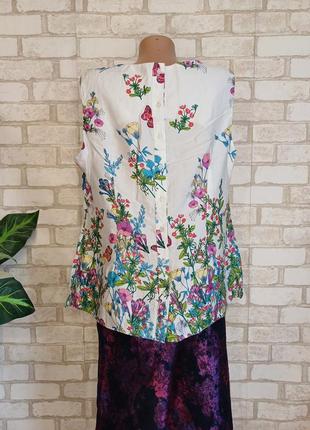 Фірмова dorothy perkins легка стильна блуза зі 100% бавовни в метеликах, розмір 2-3хл2 фото