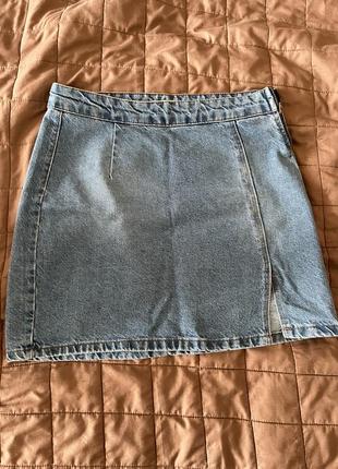 Юбка джинсовая, мини, новая2 фото