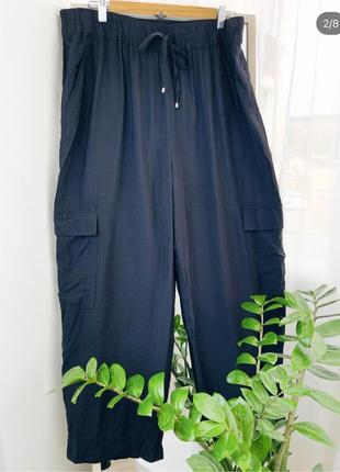 Европа🇪🇺 f&amp;f. вискоза фирменные штанишки современного фасона с карманами