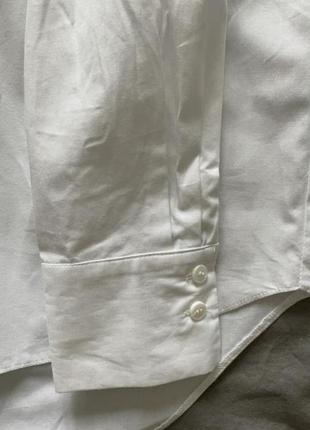 Классная белая натуральная рубашка с карманом new look4 фото
