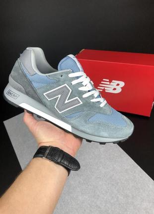 Мужские кроссовки new balance 1300 grey blue 1950 баллан серого с голубыми цветами