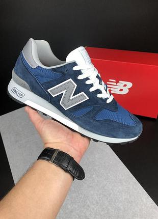 Мужские кроссовки new balance 1300 blueower баллан синего цвета