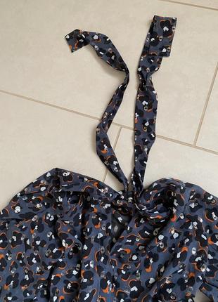 Блуза шовк/ ззаді на бант/ розмір s-m4 фото
