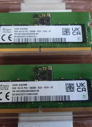 Оперативная память для ноутбука ddr5 5600 2x8 gb